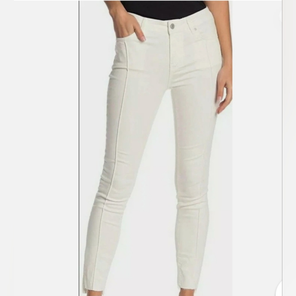 NWT Free People White Ankle Length Skinny Jeans, Size 25